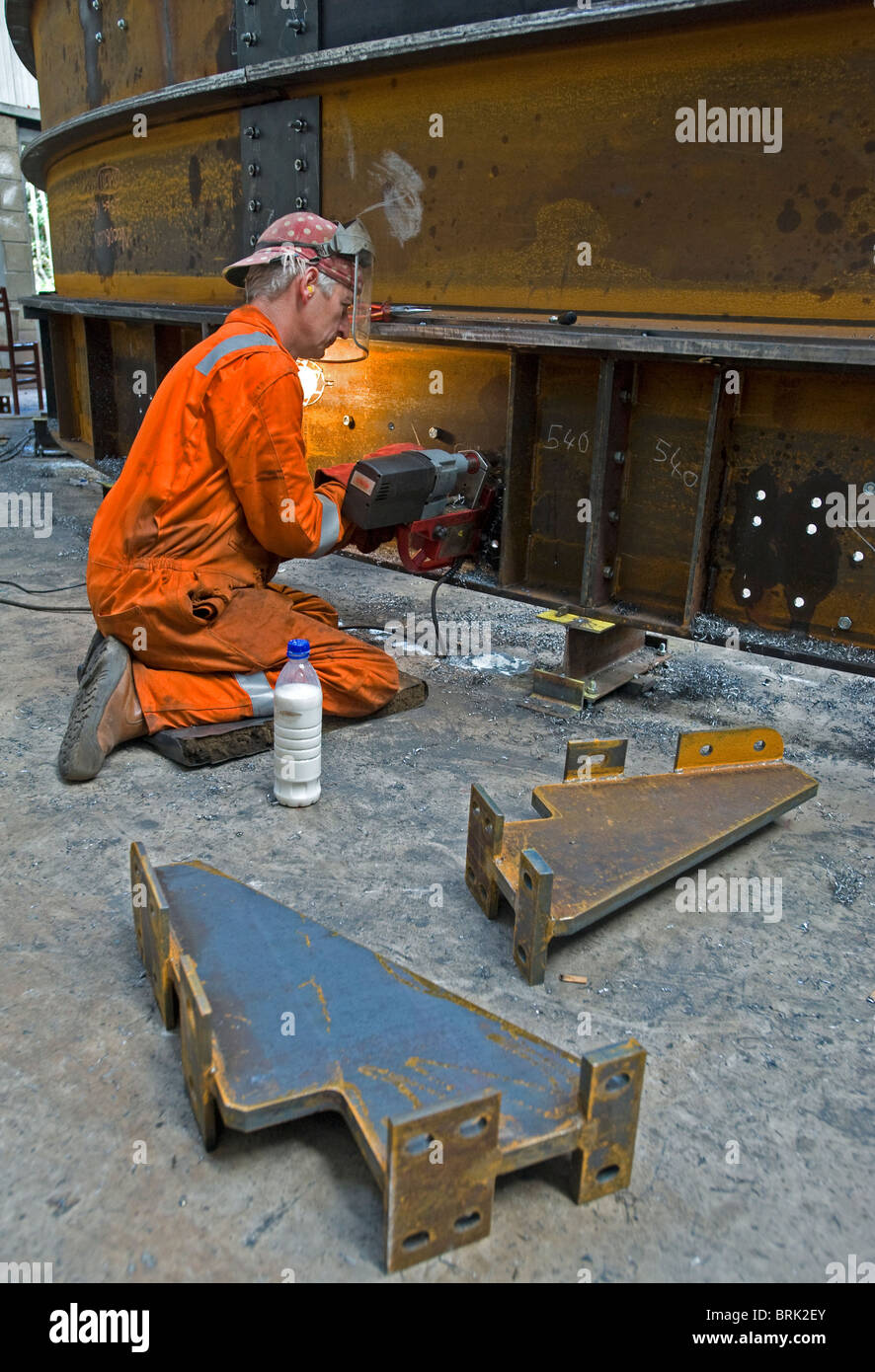 Railway fabrication team at work